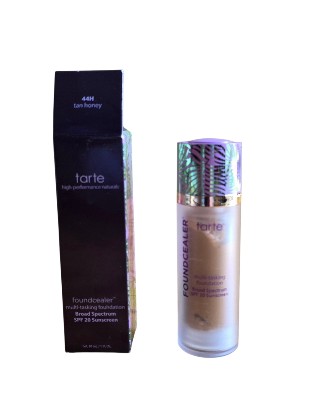 tarte Foundcealer Foundation Tan Honey 44H Broad Spectrum SPF 20 Sunscreen Vegan